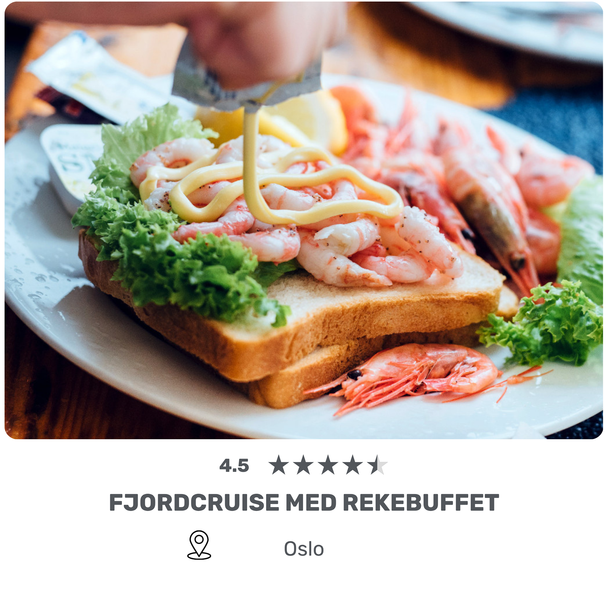 Fjordcruise med rekebuffet